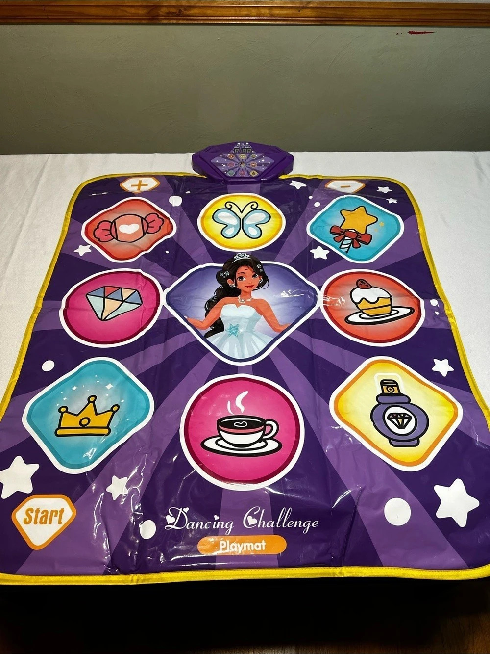 Dancing Challenge Playmat Interactive Dance Game Mat Purple & Yellow